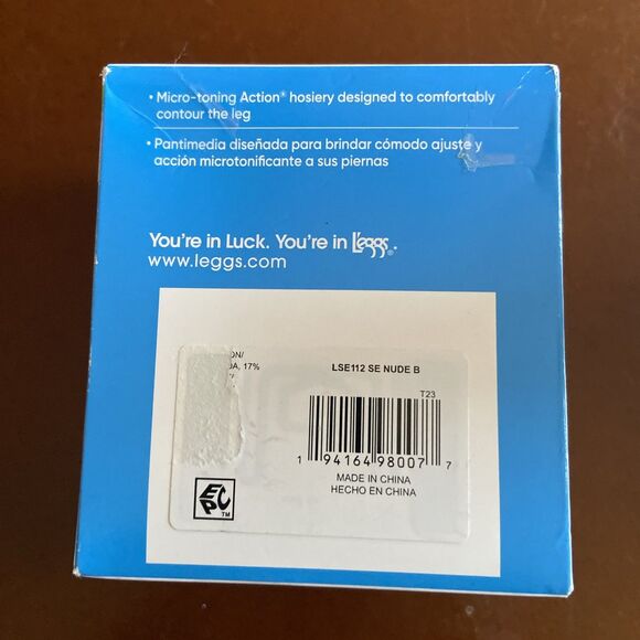 L'eggs Sheer Energy Medium Leg Support Control Top Tights, 2 Pair Nude Size B - Picture 4 of 6